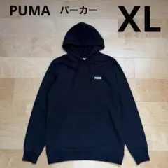 PUMA プーマ　パーカー　フード付　メンズ　シンプル　黒　ブラック　XL 新品
