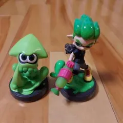 スプラトゥーン　アミーボ　イカグリーン　ボーイ　ネオングリーン