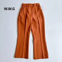 ★新品★W.W.G フーズフーギャラリー　フレアープレススラックスパンツ　F