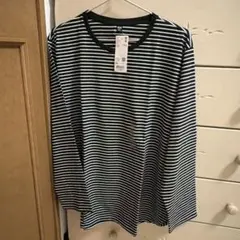 ユニクロ　ソフトコットンラウンドヘムT ブラック