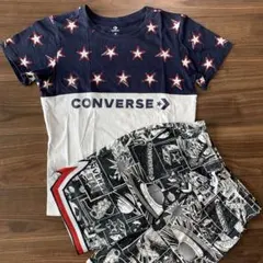 CONVERSE Tシャツ 12A 150cm スウェットパンツ　Mのサムネイル