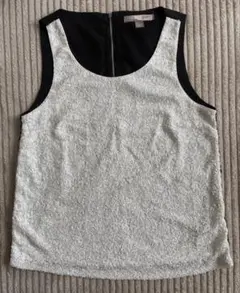 Forever21 スパンコール　ノースリーブ タンクトップ M