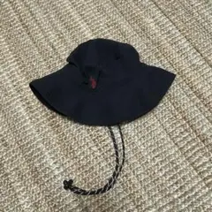 黒 バケットハット 調整可能ストラップ付き