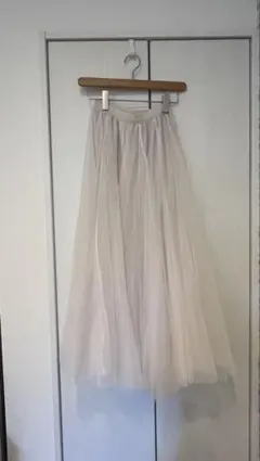 GRL ボリュームロングチュールスカート［at118］