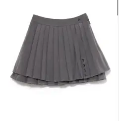 M Dida pleats flare skirt m gray andmary