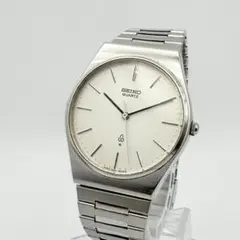 セイコー Quartz クォーツ 稼働 シルバー文字盤 薄型ドレスウォッチのサムネイル