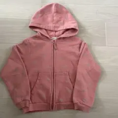 H&M ピンクフード付きパーカー 134/140