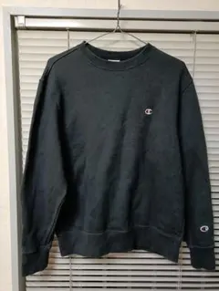 Champion ブラック クルーネック トレーナー M