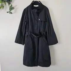 【NATURAL BEAUTY BASIC 】ブラックトレンチコート L