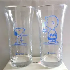 【新品未使用】スヌーピー ＆ チャーリー・ブラウン ペアグラス 2個セット