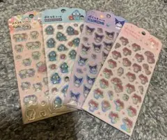 サンリオ　ぷくっとシール　4枚セット　【新品未開封】　キャンドゥ　♡ ダイソー