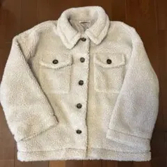 タグ付き新品未使用　Plush Land フリースジャケット オフホワイト