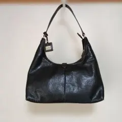 GALLERIA BORSE 黒 レザー ショルダーバッグ　ペレボルサ