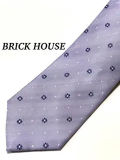 まとめ購入で大幅値引き 極美品 BRICK HOUSE 薄紫 花柄 ネクタイ