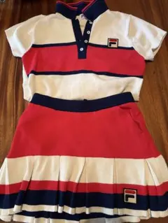 FILA ニットポロシャツ スカート セット