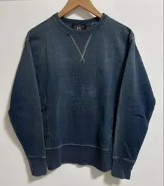 【美品】RRL スウェット ビッグロゴ 両Vガゼット 裏起毛 L. RRL ダブルアールエル LOGO SWEAT SHIRTS 裏起毛 両Vロゴ