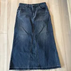 GU デニム ロングスカート