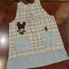 くまの学校　ジャッキー　裏起毛　毛糸風　フリース　コーデュロイ　エプロン