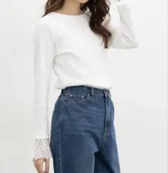 Honeys トップス カットソー アイボリー 長袖 Mサイズ