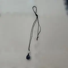 ダークブルー 石　ネックレス 調整可能　瞬間セール