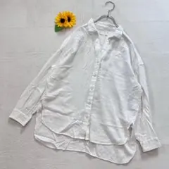 アースミュージックアンドエコロジー【Free】長袖シャツ　ブラウス　無地シンプル