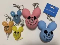 ディズニー ミッキーバルーン バッグチャーム　キーホルダー　5点セット