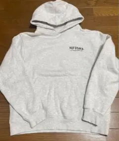 HUF グレー フード付きパーカー