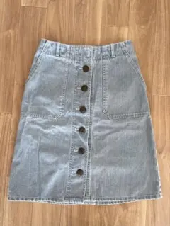 美品✨ Lily Brown フロントボタン デニムスカート 膝丈スカート