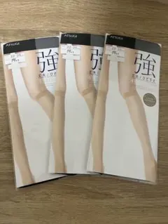 アツギ ショートストッキング(ブラック)×3足セット