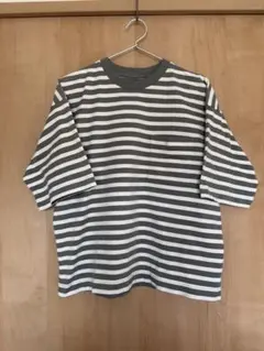【美品】MUJI LABO ストライプ ボーダー 半袖 Tシャツ
