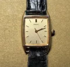 【ジャンク品】SEIKO レディース 腕時計 ゴールドカラー スクエア