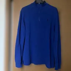 ポロ・ラルフ・ローレン ハーフジップ トレーナー 青XL（18-20）