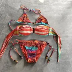 SALINAS インポート水着 ビーチ風景プリント ブラジリアンビキニ