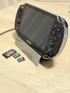 vita PCH-1000 ブラック　本体　ソフト　32GB 充電スタンド