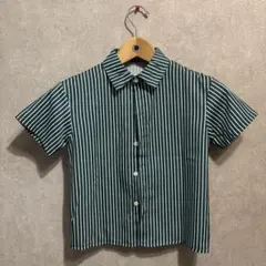 ストライプ　セットアップ　グリーン　110cm 120cm