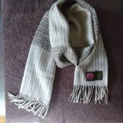 100%ピュアカシミヤ ストライプマフラー