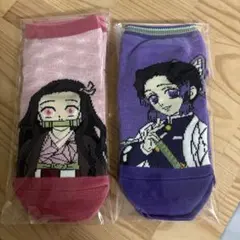 鬼滅の刃 ねずこ 胡蝶しのぶ 靴下2足セット