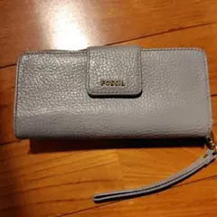 FOSSIL 長財布 グレー レザー ロングウォレットのサムネイル