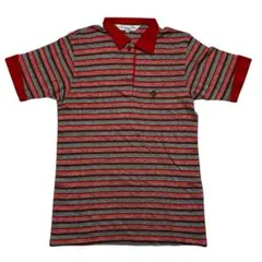 Cディオール スポーツ ヴィンテージ ボーダー 半袖 ポロシャツ 麻混 M