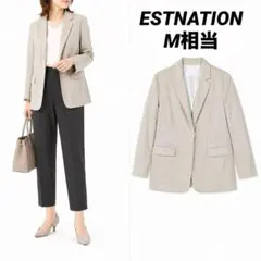 【即日発送】ESTNATIONガルゼテーラードジャケット　M相当のサムネイル