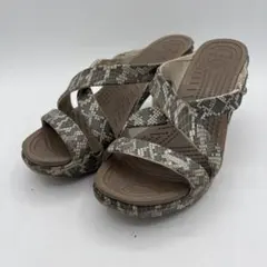 レア✨廃番 crocs クロックス サイプラス レオパード W7 厚底 23.5