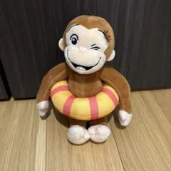 おさるのジョージ ぬいぐるみ マスコット 浮き輪