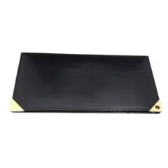 ✈美品　dunhill　ダンヒル　本革　レザー　長財布　名刺入れ 付き　ロゴ　黒