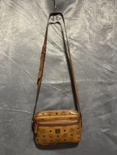 MCM ショルダーバッグ チェーン ロゴ 総柄 旧ロゴ期 PVC 希少 廃盤品