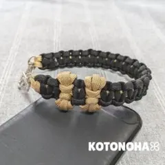 223✱リボン付きスマホストラップ ハンドストラップ パラコード