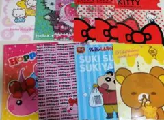 Hello Kitty他 可愛いクリアファイル 10枚セット