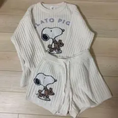 ジェラートピケ スヌーピー 上下セット