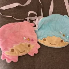 リトルツインスターズ ぬいぐるみポシェット キキララ2個セット　新品未使用品