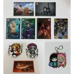 鬼滅の刃 グッズ まとめ売り 28点 カード ステッカー ラバーマスコット