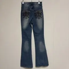 ブーツカットデニム フレアパンツ　XS